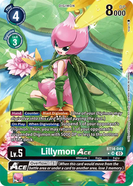 Lillymon ACE &mdash; Digimon Card Game card