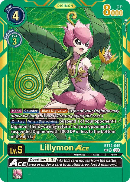 Lillymon ACE &mdash; Digimon Card Game card