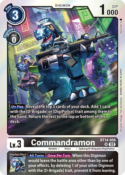 Commandramon &mdash; Digimon Card Game card