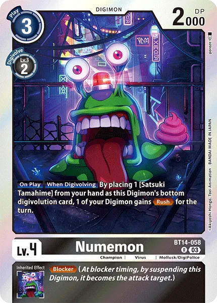 Numemon &mdash; Digimon Card Game card