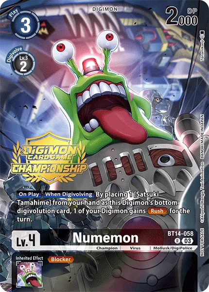 Numemon &mdash; Digimon Card Game card
