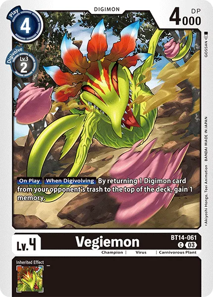 Vegiemon &mdash; Digimon Card Game card