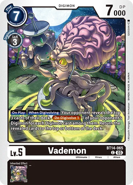 Vademon &mdash; Digimon Card Game card