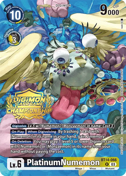 PlatinumNumemon &mdash; Digimon Card Game card