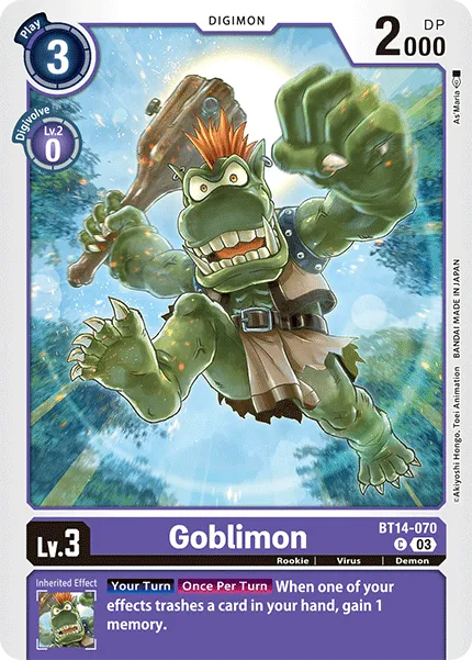 Goblimon &mdash; Digimon Card Game card