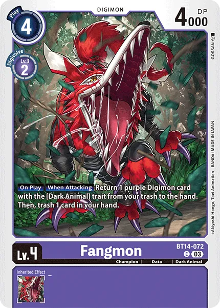 Fangmon &mdash; Digimon Card Game card