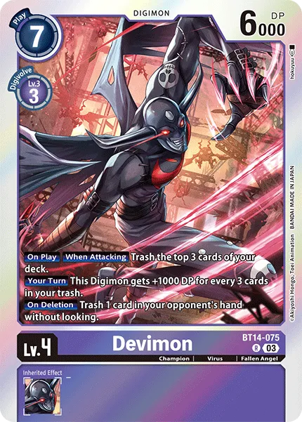 Devimon &mdash; Digimon Card Game card