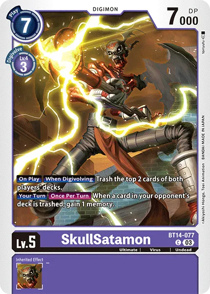 SkullSatamon &mdash; Digimon Card Game card