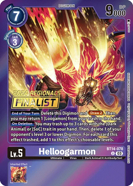 Helloogarmon &mdash; Digimon Card Game card