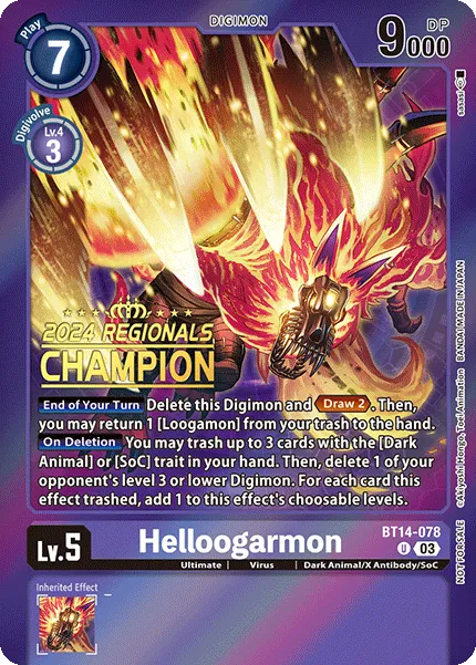Helloogarmon &mdash; Digimon Card Game card