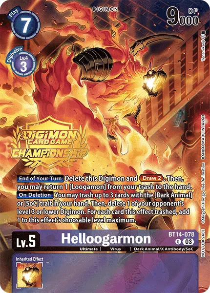 Helloogarmon &mdash; Digimon Card Game card