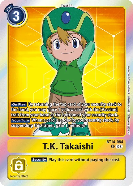 T.K. Takaishi &mdash; Digimon Card Game card