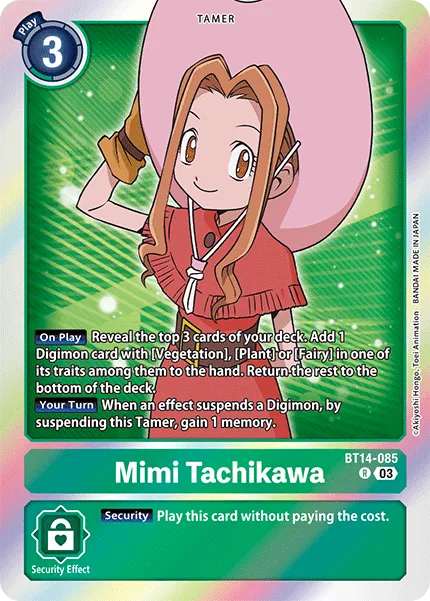 Mimi Tachikawa &mdash; Digimon Card Game card