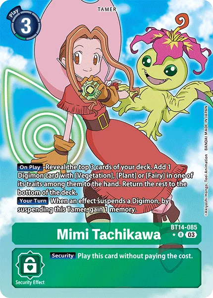 Mimi Tachikawa &mdash; Digimon Card Game card