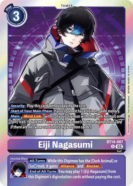 Eiji Nagasumi &mdash; Digimon Card Game card