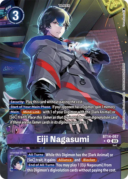 Eiji Nagasumi &mdash; Digimon Card Game card