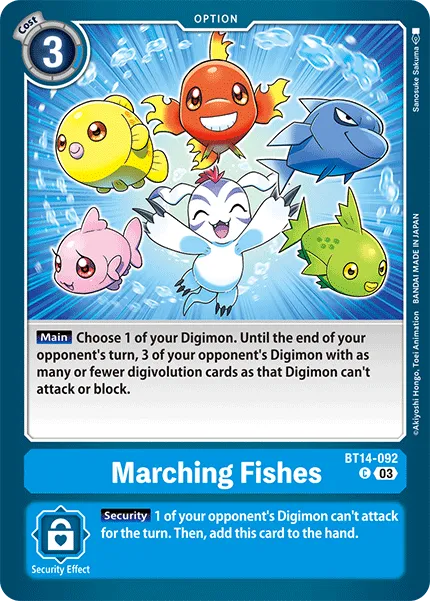Marching Fishes &mdash; Digimon Card Game card