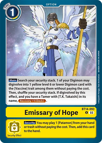 Emissary of Hope &mdash; Digimon Card Game card