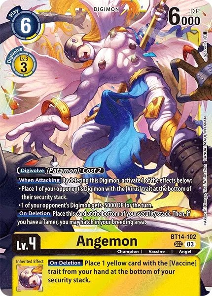 Angemon &mdash; Digimon Card Game card