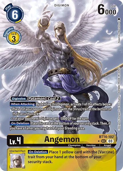 Angemon &mdash; Digimon Card Game card