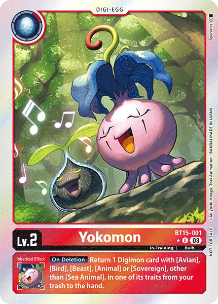 Yokomon &mdash; Digimon Card Game card