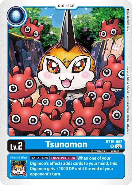 Tsunomon &mdash; Digimon Card Game card
