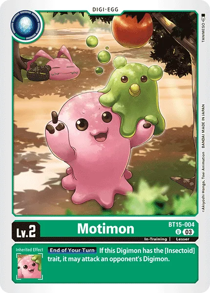 Motimon &mdash; Digimon Card Game card