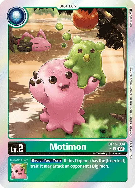 Motimon &mdash; Digimon Card Game card
