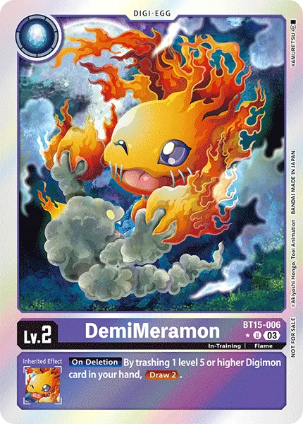 DemiMeramon &mdash; Digimon Card Game card
