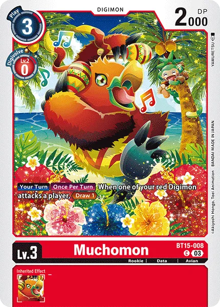 Muchomon &mdash; Digimon Card Game card