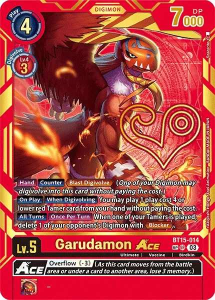 Garudamon ACE &mdash; Digimon Card Game card
