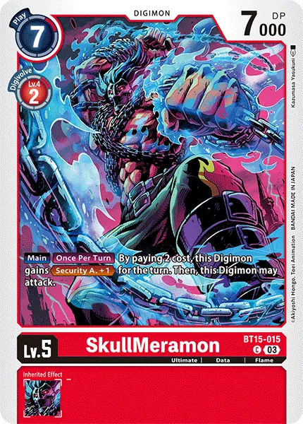 SkullMeramon &mdash; Digimon Card Game card