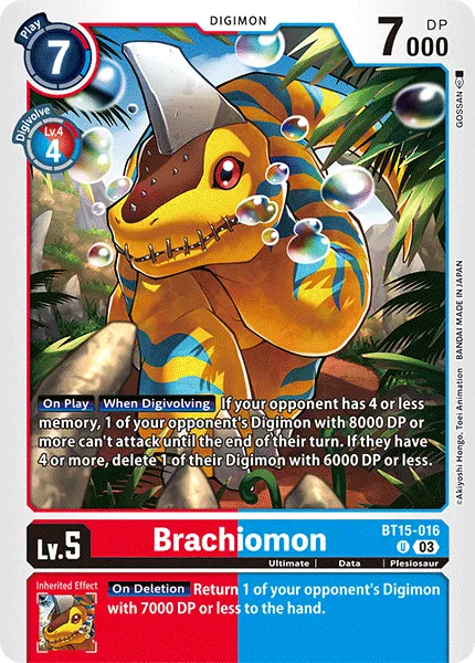 Brachiomon &mdash; Digimon Card Game card