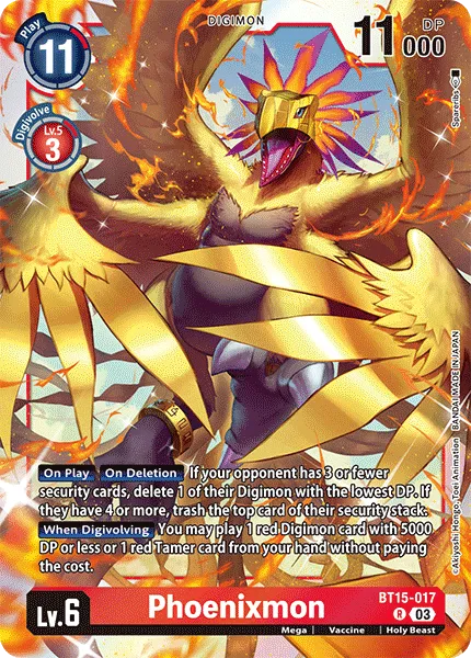 Phoenixmon &mdash; Digimon Card Game card