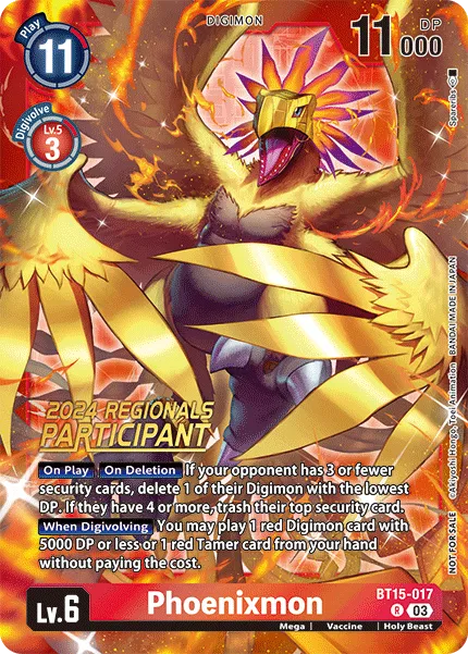 Phoenixmon &mdash; Digimon Card Game card