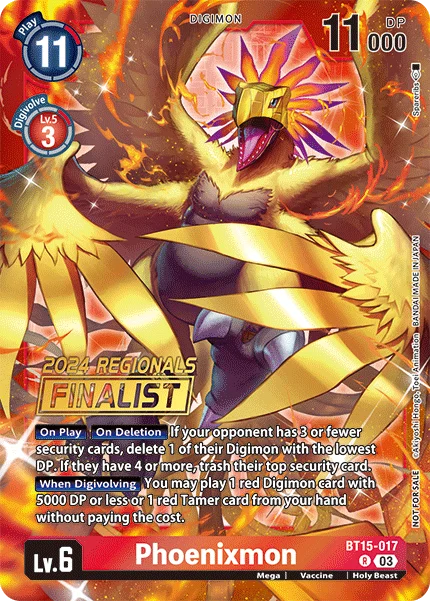 Phoenixmon &mdash; Digimon Card Game card