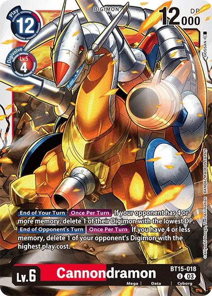 Cannondramon &mdash; Digimon Card Game card