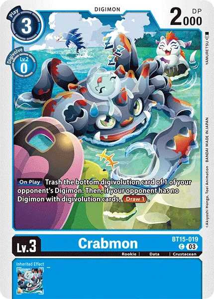 Crabmon &mdash; Digimon Card Game card