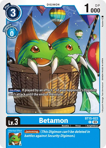 Betamon &mdash; Digimon Card Game card