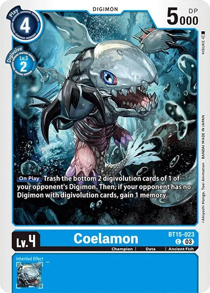 Coelamon &mdash; Digimon Card Game card