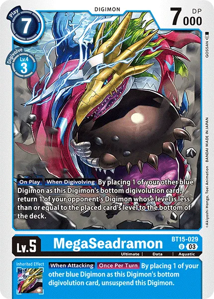 MegaSeadramon &mdash; Digimon Card Game card