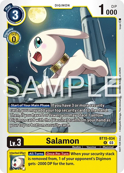 Salamon &mdash; Digimon Card Game card