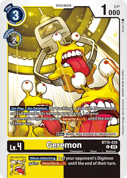 Geremon &mdash; Digimon Card Game card