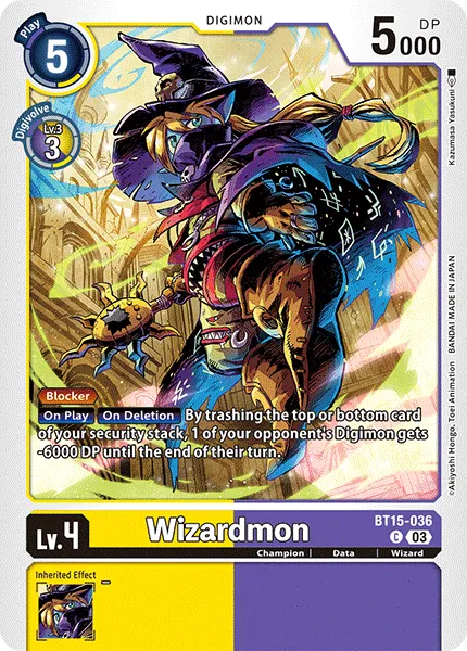 Wizardmon &mdash; Digimon Card Game card