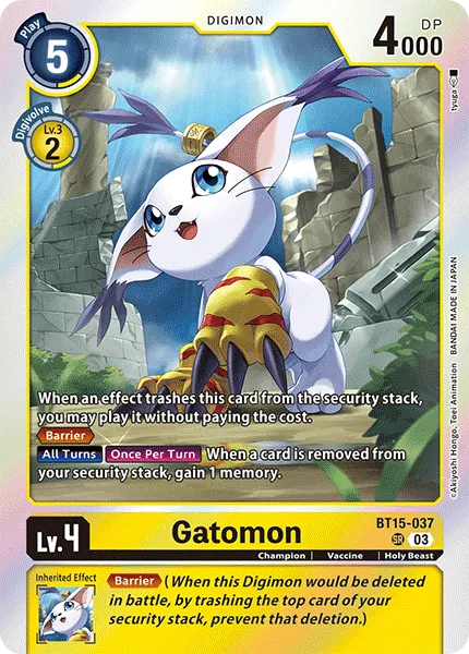 Gatomon &mdash; Digimon Card Game card