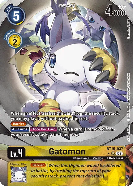 Gatomon &mdash; Digimon Card Game card