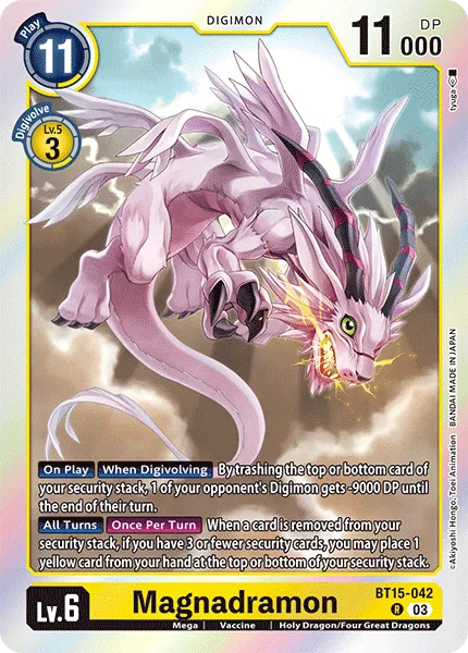Magnadramon &mdash; Digimon Card Game card