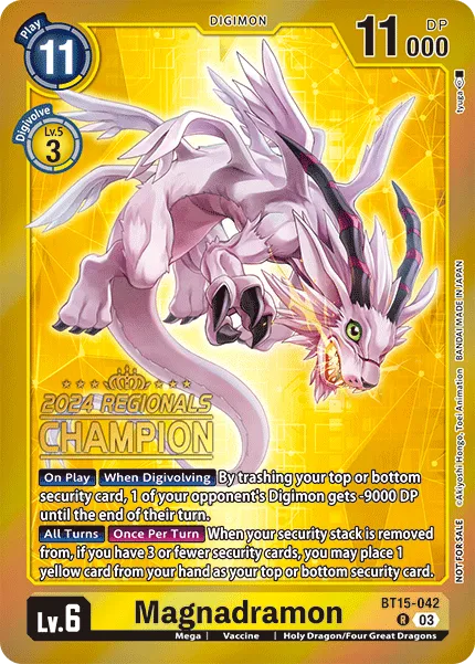 Magnadramon &mdash; Digimon Card Game card