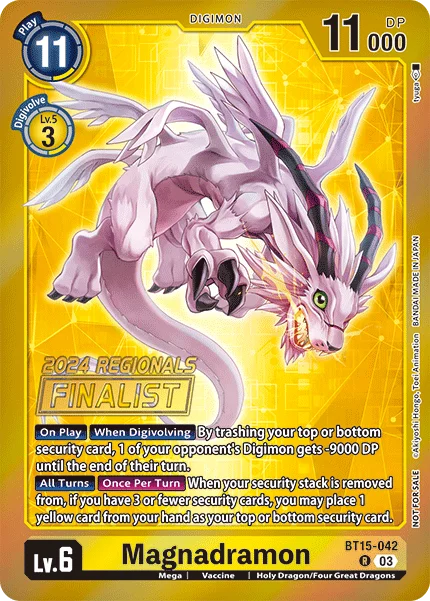 Magnadramon &mdash; Digimon Card Game card