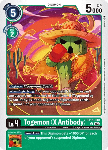 Togemon (X Antibody) &mdash; Digimon Card Game card